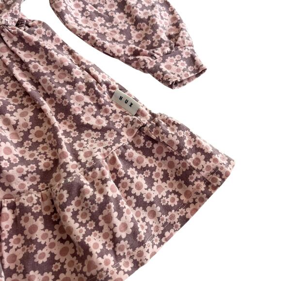 Huxbaby Girls Floral Organic Cotton Dress Size 3 - Picture 6 of 8